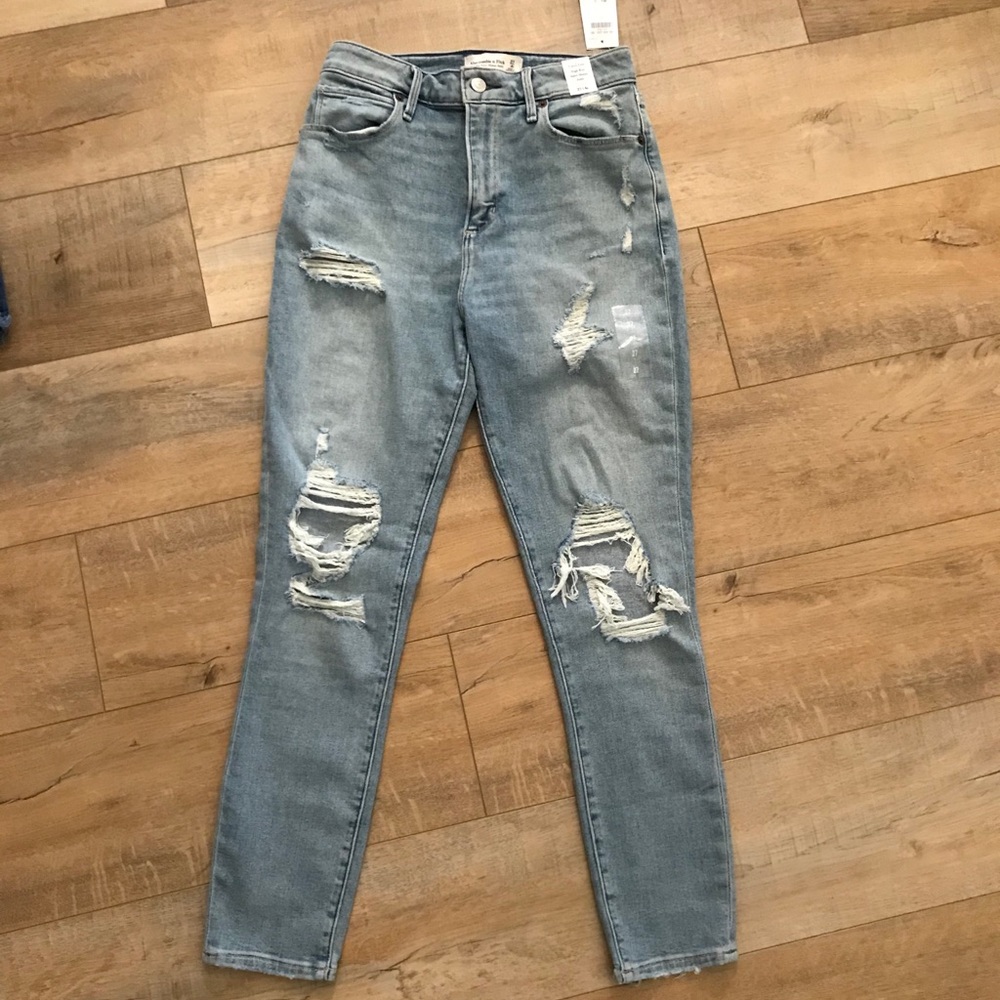 Abercrombie Curve love high waisted skinny jeans